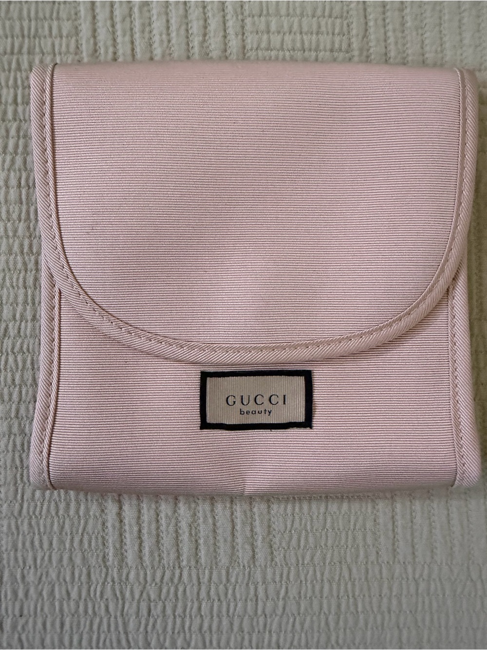 Gucci Pink Fold-Over Cosmetic Case